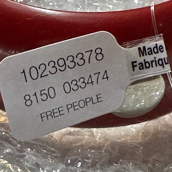 NWT / Free People / Deep Red Bangle / NEW - Picture 14 of 16